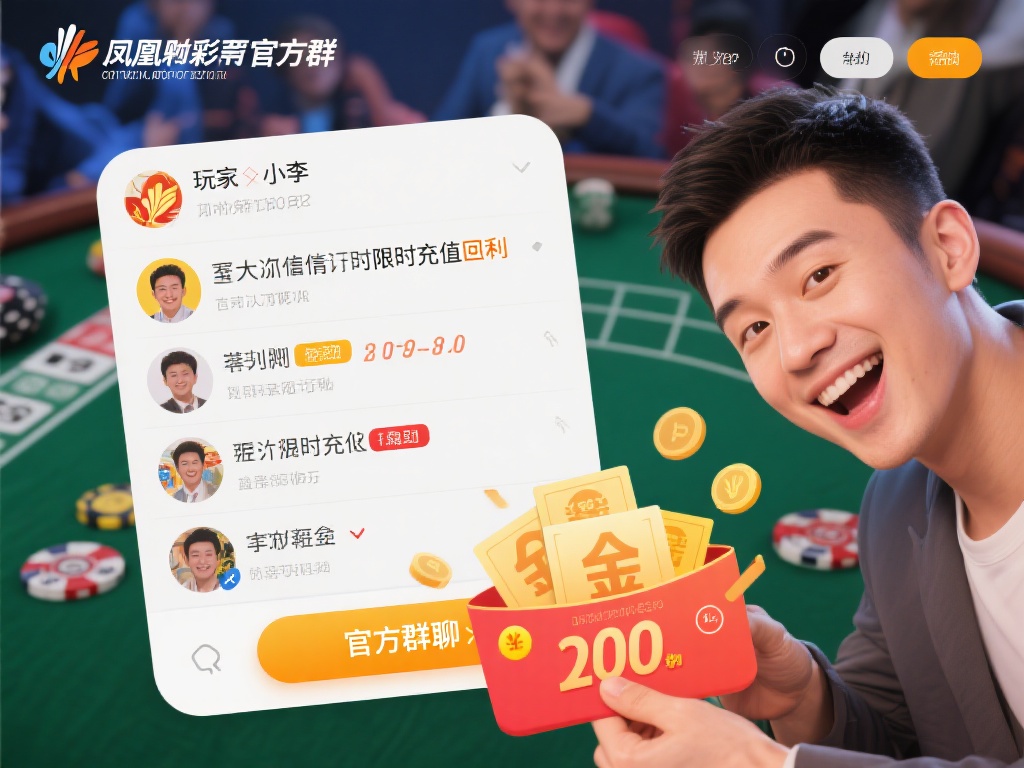 例如，有位玩家小李通过加入凤凰彩票的官方群，第一时